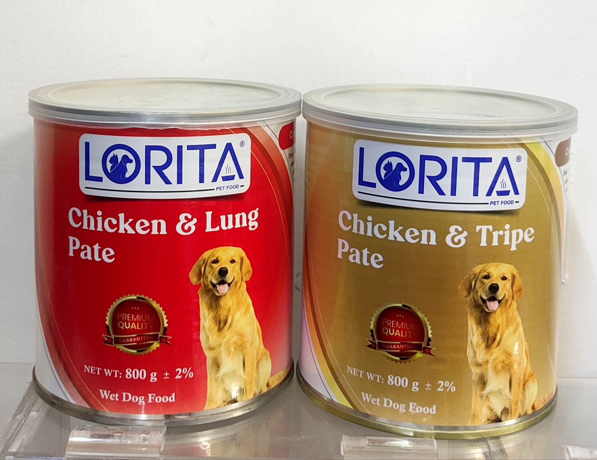 کنسرو سگ لوریتا Lorita مدل پته ۸۰۰ گرمی در ۲ طعم جذاب